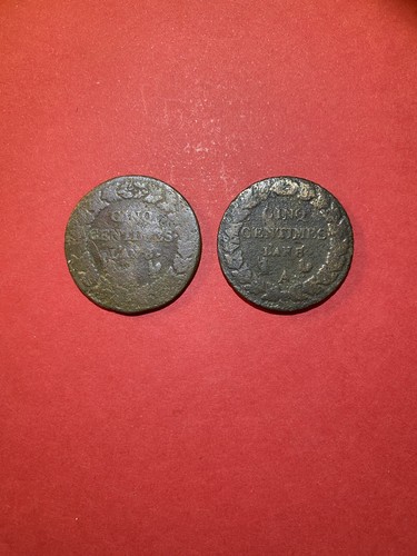 Centimes dupré grand module - 5,