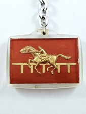 PORTE-CLES - HIPPISME Hippique PMU Tiercé - JOLI Relief VINTAGE Marseille 1960s