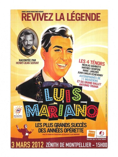 Rare flyer luis mariano - -,