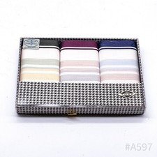 Mouchoirs Vintage En Tissu Maco Élisés Série LORD 41 X 41 Cm