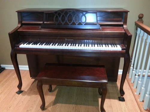 Bergmann upright piano - bergmann,