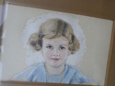 Tableau-Portrait de fillette-
