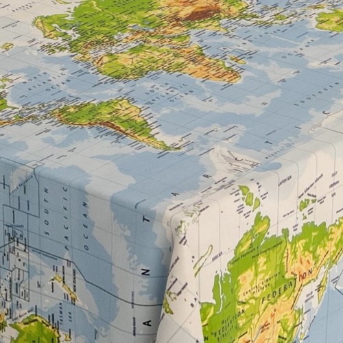 Jacquard nappe atlas carte - carte, du