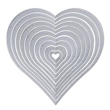 Scrapbooking Cœur Amour Cutting Dies Matrices de Découpe Découpage Pochoirs B...