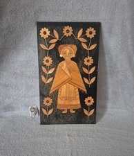 Tableau  en marqueterie de paille