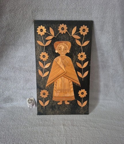 Tableau marqueterie de - ,