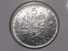 MONNAIE FRANCE  5 FRS SEMEUSE