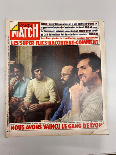 Revue paris match 1975 police - match,