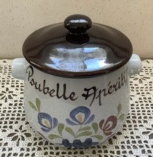 Faïence de Desvres poubelle