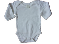 J31 Vêtements d'occasion Bébé Fille BODIE  blanc 1 mois/ 56 cm