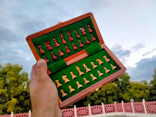 Jeu échecs poche de - jeu, d'échecs