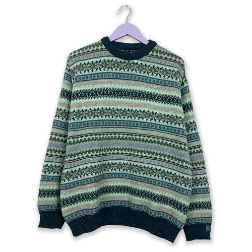 Pull north pole vintage - north, bleu