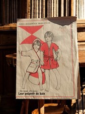 Rare patron de couture vintage Ancienne, patron d'époque rétro pour collectionne