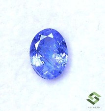 8x6x3.5 MM Tanzanite Naturelle Ovale à Facettes 1.22 Cts Ample Certifié Gemme