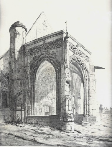 Estampe église maignelay - estampe,