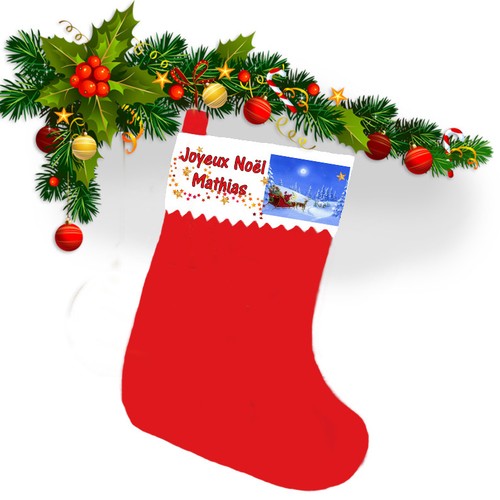 Botte noël chaussette - de,
