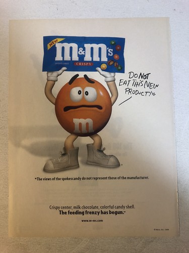 1999 crispy vintage print - 1999, m&ms