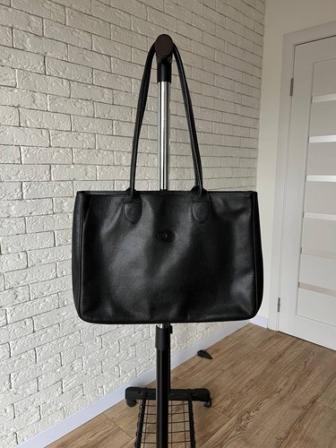 Longchamp black leather roseau - black,