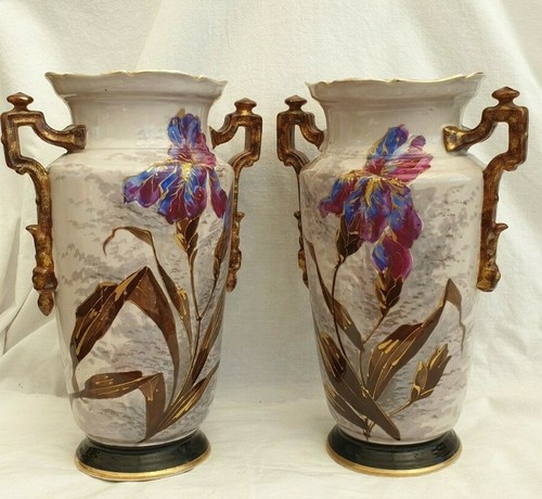 Paire vases porcelaine - vases,, de