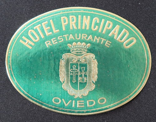 Ancienne étiquette hotel - étiquette,