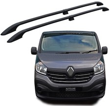 Barres Latérales De Toit En Aluminium Noir À Adapter Pour Renault Trafic (2014+)