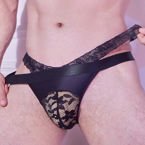 String homme dentelle - , maille