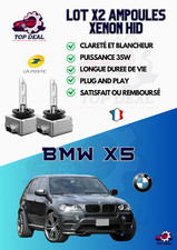 KIT 2x AMPOULES XENON HID BMW X5 E70 de 2006 à 2013         35W blanc pur