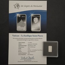 LINGOT 2.5g ARGENT 999‰ BE /