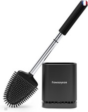 Fowooyeen Brosse WC, Brosse Toilettes WC Silicone, Balai Toilette WC et