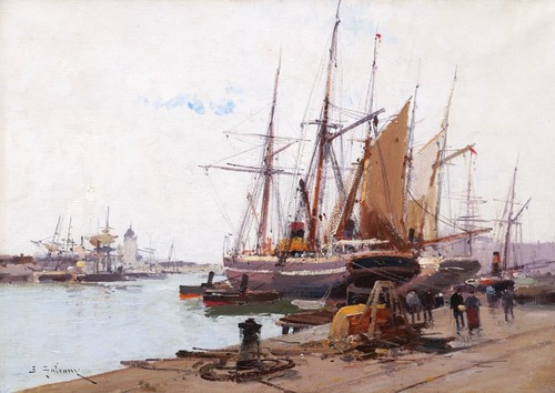 Tableau encadré paysage - , port