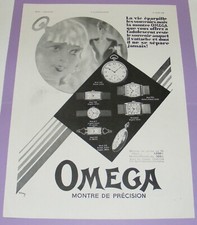 OMEGA MONTRE DE GOUSSET-BRACELET-1931- PUBLICITÉ D’ÉPOQUE ART-DÉCO /B5176