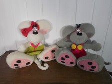 2 Peluche souris blanche DIDDL