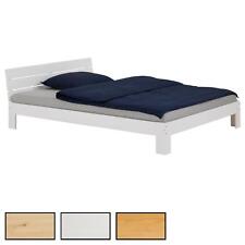 Lit double pour adulte 140 x 200 cm 2 places/2 personnes en pin massif