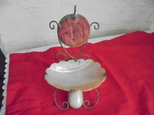 porte montre gousset coquillage nacre ancien fin XIXème