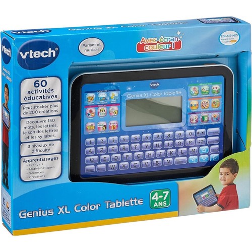 Vtech tablette genius bleue - tablette, xl