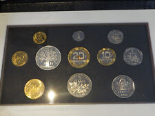 France - Coffret BE 2001 - 11 pièces en francs - Belle Épreuve - avec certificat