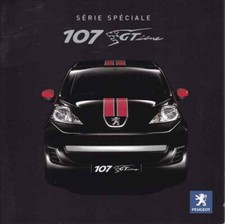 Catalogue Brochure Peugeot 107 GT Line 06/2009 France