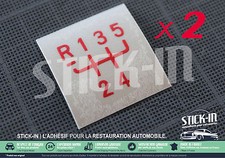 2 Autocollants Stickers Pommeau 5 GT turbo GTT R5 gearknob gear knob