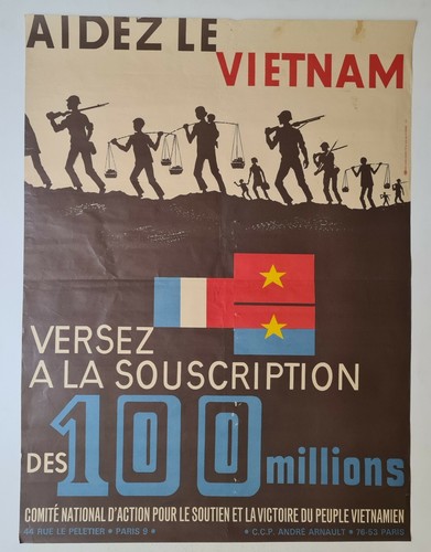 Aidez vietnam 1969 affiche - le,