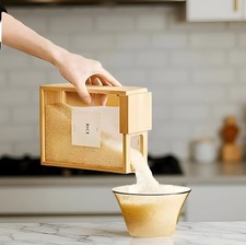 Bocal de Rangement en Bois pour Aliments Secs – Contenant de Cuisine Hermétique 