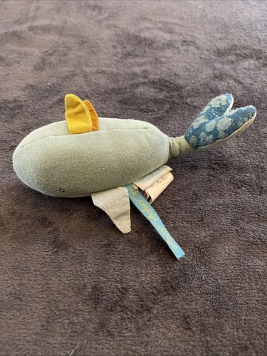 Doudou hochet baleine bleu - hochet,