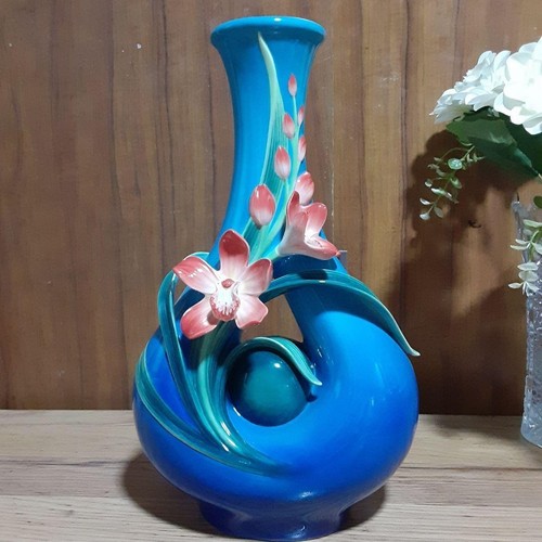 Vase franz bleu - vase, turquoise