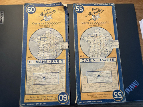 Lot cartes routieres - de,