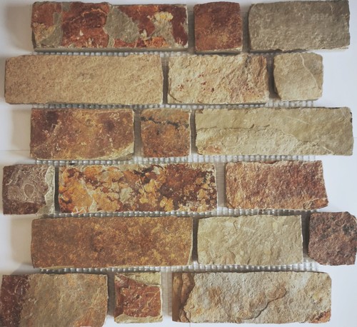 Mosaïque schiste naturel rost - schiste,