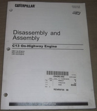 CAT Caterpillar C13 Sur Autoroute Moteur Démontage & Assemblage Manuel Livre S3C