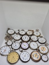 Lot 20 Anciennes Montres Gousset à Restaurer Où Pour Pièces