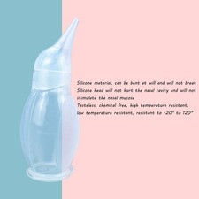 Silicone Baby Nasal Aspirator Appearance Transparent Reusable Baby Nose