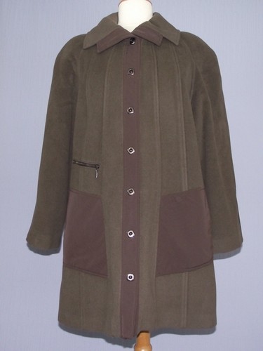 Manteau doublé marron - 3/4,