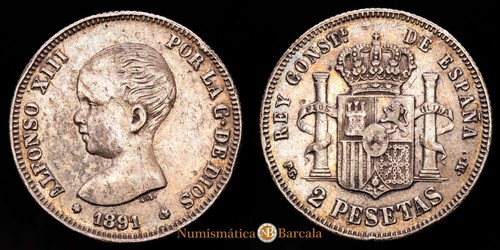 Alfonso xiii pesetas - alfonso,