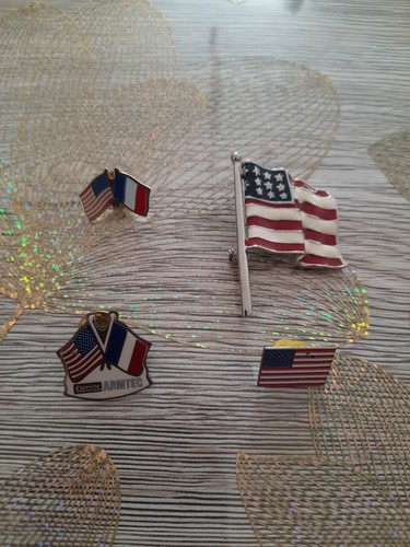 Pin drapeau américain et - pin's,